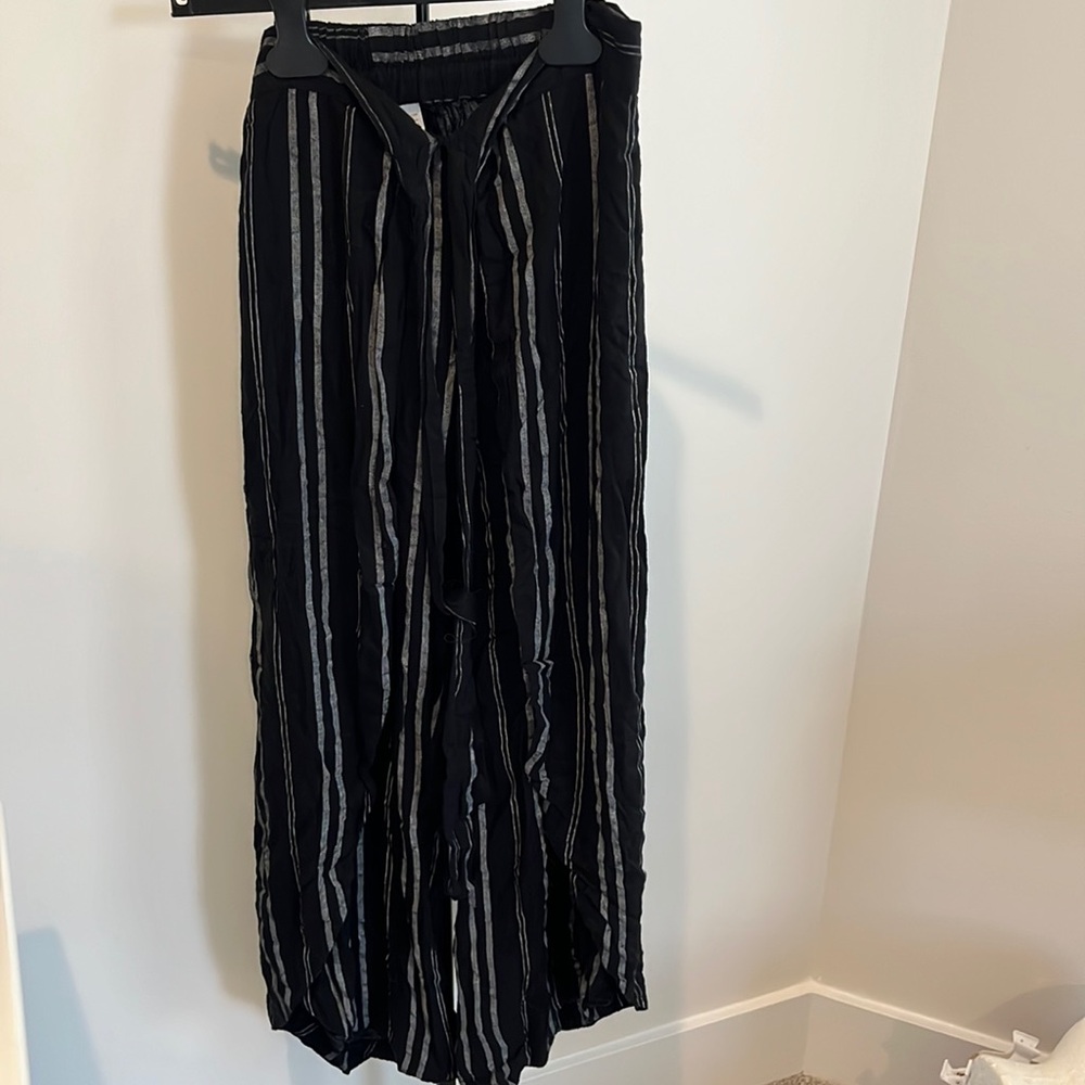 Black and grey boho pants palazzo